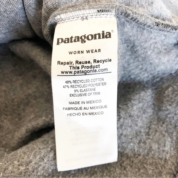 Patagonia Fitz Roy Bear Uprisal Gray Regular Fit Hoodie Size Medium - Picture 6 of 8